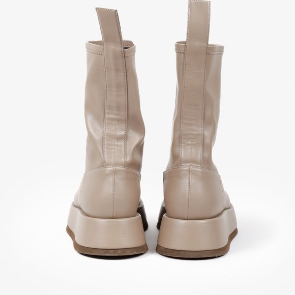 GIA BORGHINI x RHW Rosie11 Ankle Boots Leather Platform Chelsea Boot - Picture 3 of 9